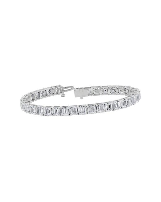 Lab Grown Diamonds White 14K 25.50 Ct. Tw. Lab-Grown Diamond Tennis Bracelet