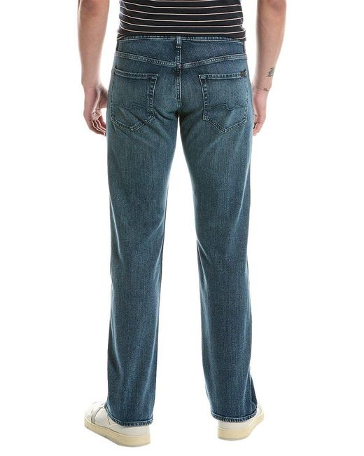 7 For All Mankind Blue Austyn Sundance Relaxed Straight Jean for men