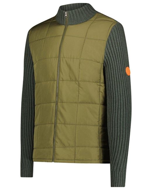 Swims Green Ramberg Full Zip Quilted Sweater Jacket for men