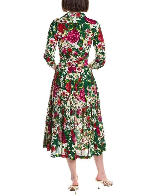 Samantha Sung Green Audrey Shirtdress