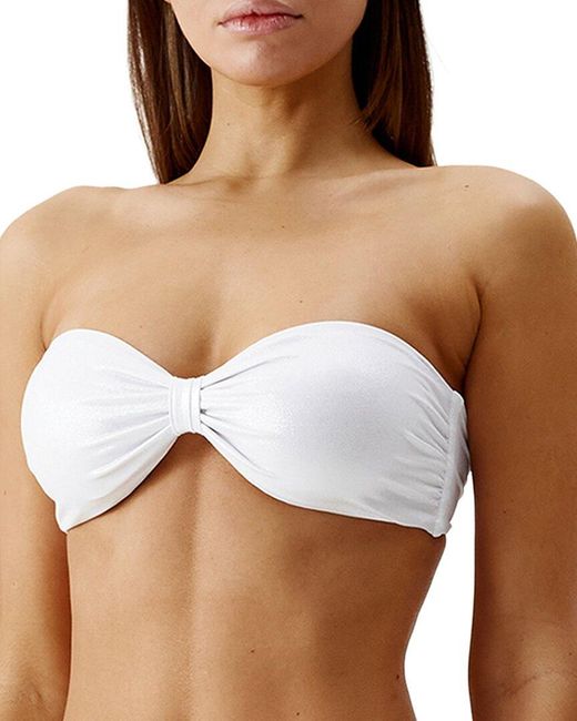 Melissa Odabash White Stockholm Bikini Top