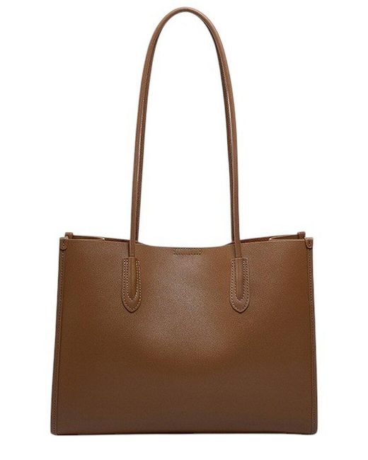Adele Berto Brown Leather Shoulder Bag
