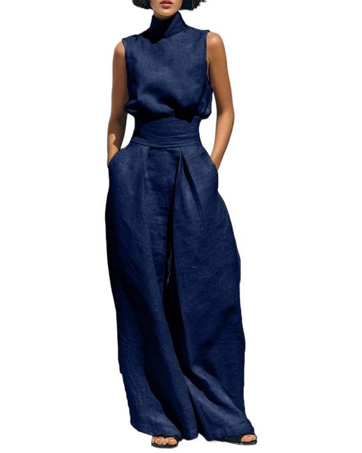 FLORIDA CLOTHING Blue Top & Pant Set