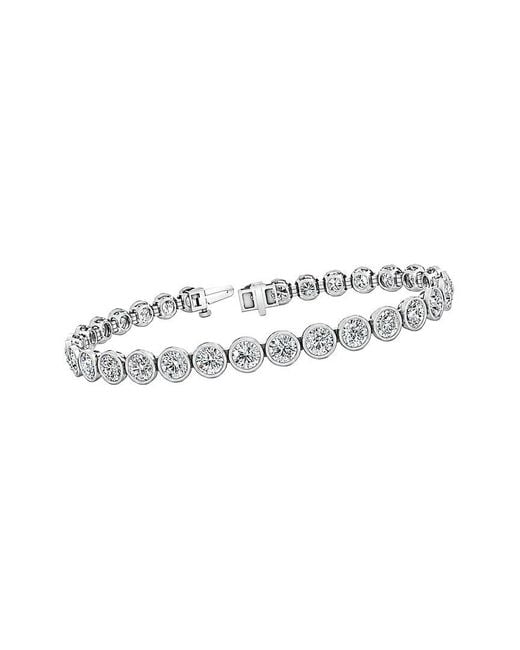 Lab Grown Diamonds White 14K 10.07 Ct. Tw. Lab-Grown Diamond Tennis Bracelet