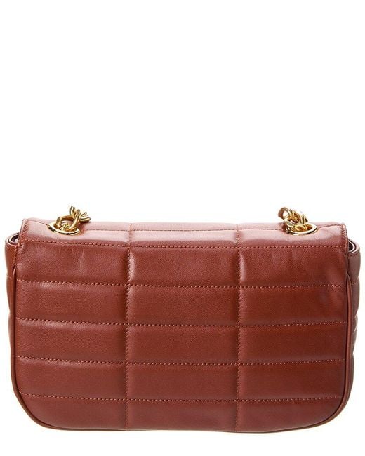 Céline Red Monochrome Quilted Leather Shoulder Bag