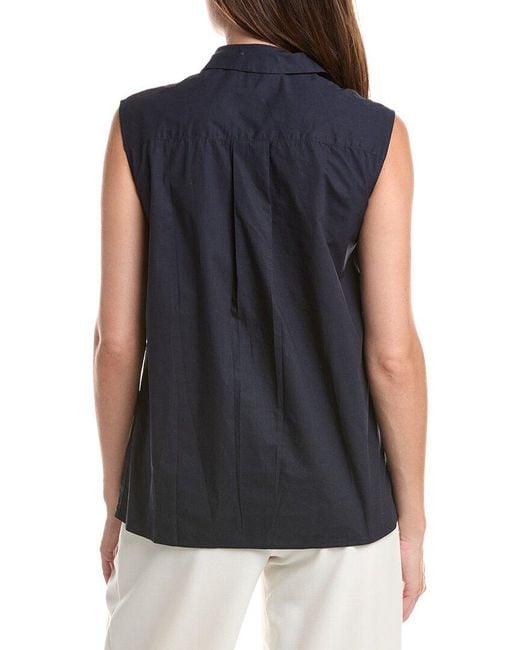 Officine Generale Blue Officine Generale Iseult Blouse