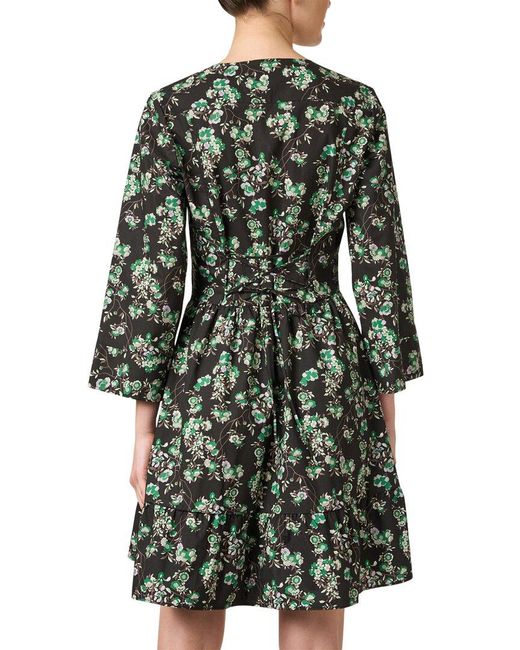Tara Jarmon Green Reba A-Line Dress