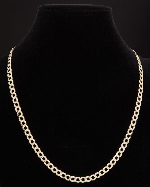 Italian Gold Black 14k Cuban Miami Link Necklace