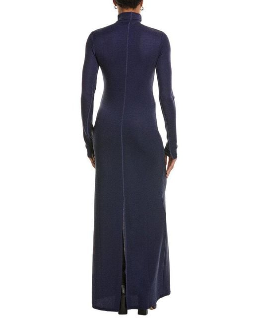 Rag & Bone Blue Elsa Lurex Maxi Dress