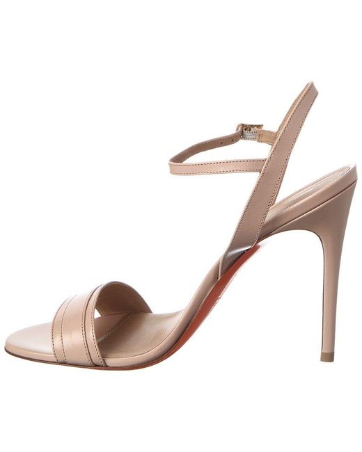 Santoni Pink Leather Sandal