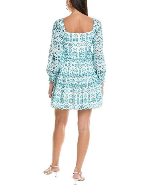 Shoshanna Blue Julietta Mini Dress