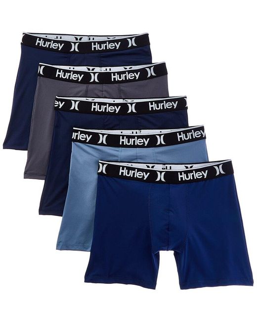 Hurley Blue 5Pk Regrind Boxer Brief for men