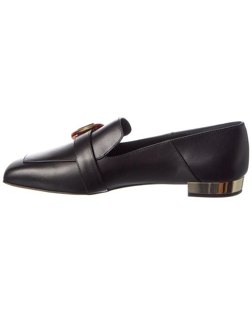 Ferragamo Black Wang Leather Loafer
