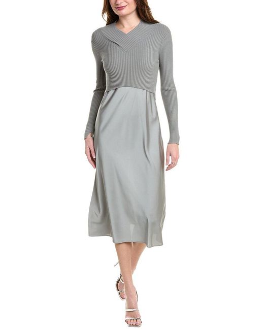 AllSaints Gray Hana Sweater & Midi Dress
