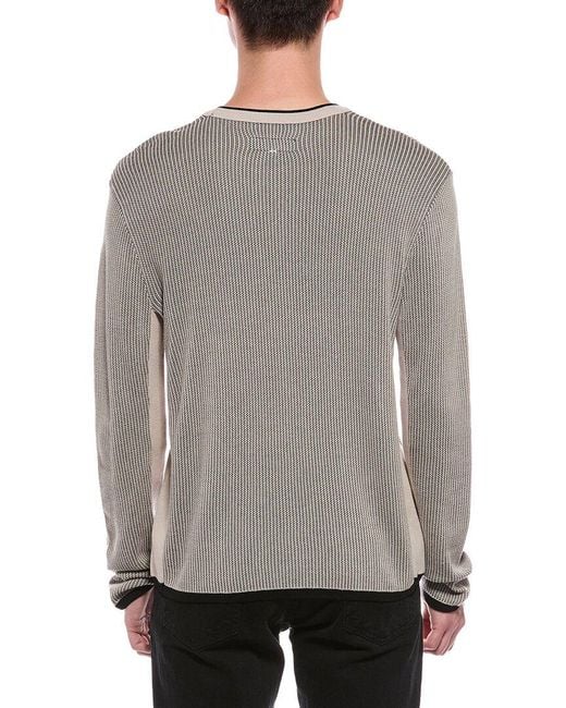 Rag & Bone Gray Harvey Crewneck Sweater for men