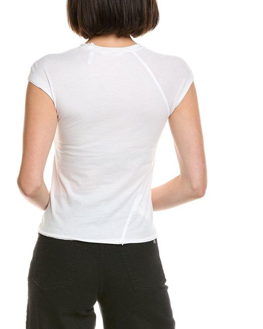Helmut Lang White Twisted Crop Top