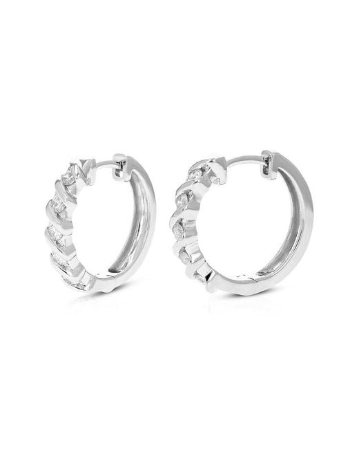 Amairah White 0.50 Ct. Tw. Lab-Grown Diamond Hoops