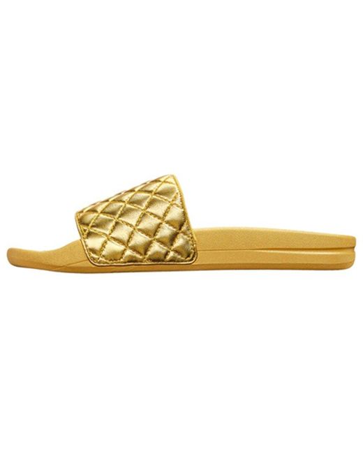 Athletic Propulsion Labs Yellow Lusso Leather Slide