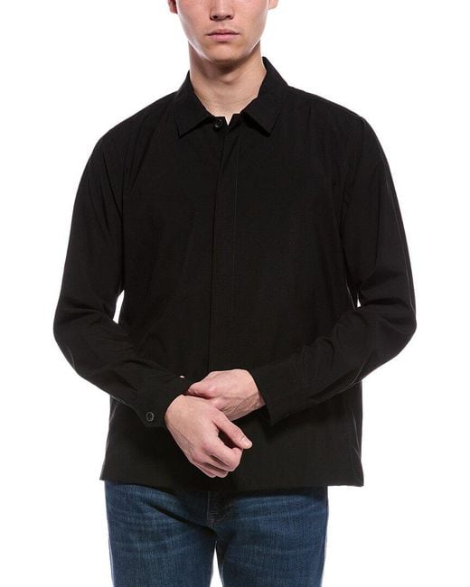 Rag & Bone Black Hyde Ripstop Wool-Blend Shirt Jacket for men