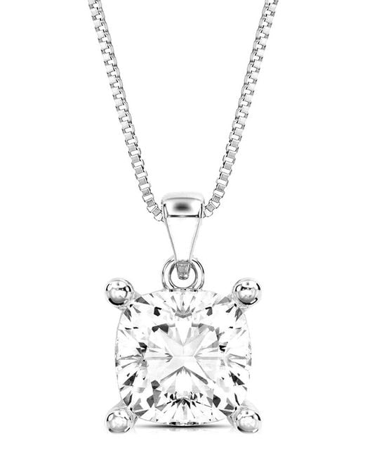 Amairah White 14K 5.00 Ct. Tw. Lab-Grown Diamond Solitaire Pendant Necklace
