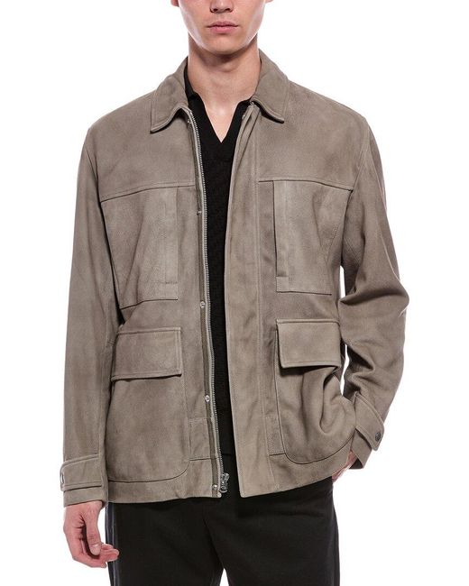 Rag & Bone Brown Pace Suede Chore Jacket for men