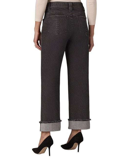 Wit & Wisdom Blue Fray Cuff Boyfriend Jean