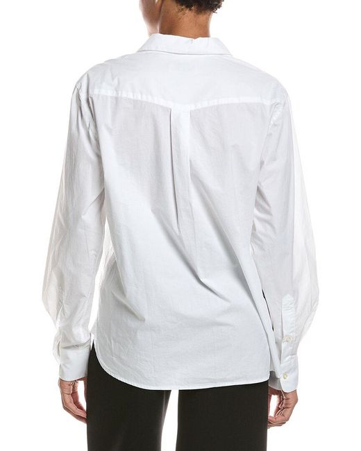 Officine Generale White Ella Poplin Shirt