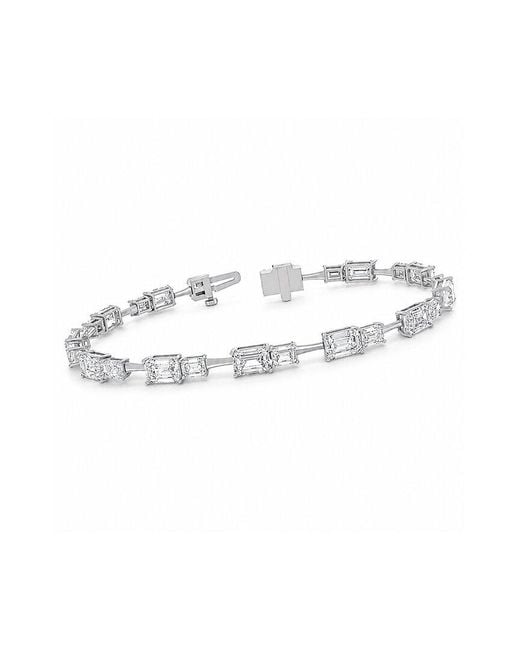 Lab Grown Diamonds White 14K 9.00 Ct. Tw. Lab-Grown Diamond Tennis Bracelet