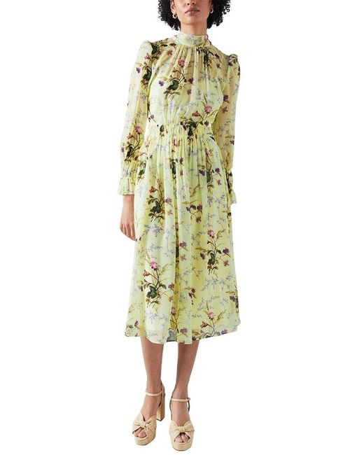 L.K.Bennett Green Eloise Silk Dress