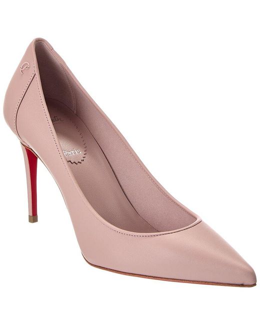 Christian Louboutin Pink Sporty Kate 85 Leather Pump