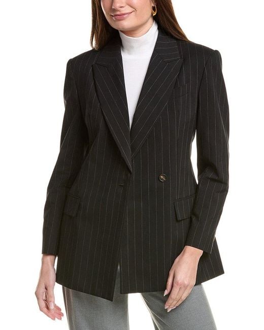 Brunello Cucinelli Black Wool & Silk-blend Blazer