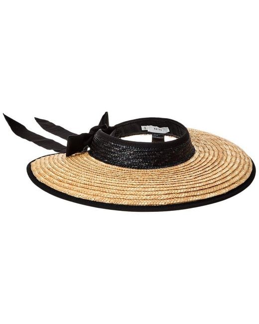 Reiss Kylie Oversized Visor in Black Lyst UK