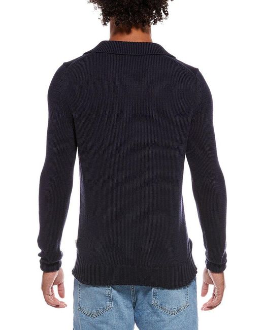 Onia Blue Ultra Soft Johnny Polo Shirt for men