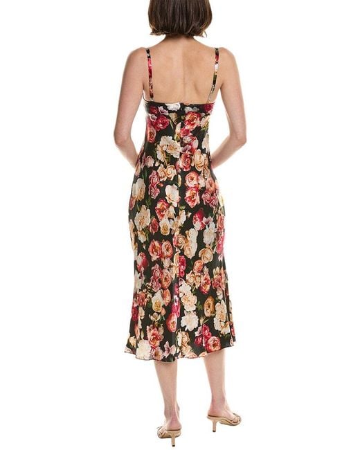 L'Agence Multicolor Solay Midi Dress