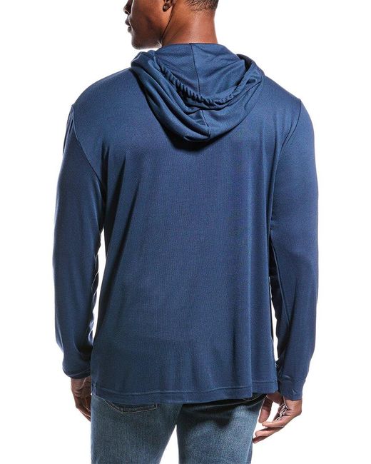 Theory Blue Traer Hoodie for men