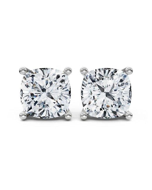 Lab Grown Diamonds Metallic 14K 8.00 Ct. Tw. Lab-Grown Diamond Earrings