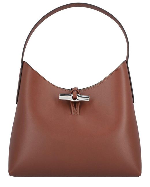 Longchamp Brown Roseau Leather Bag