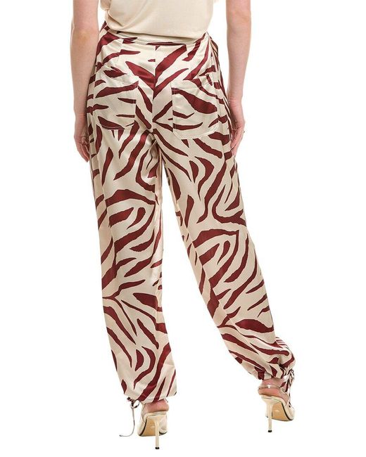 Nicholas Red Nori Utilitarian Drawcord Pant