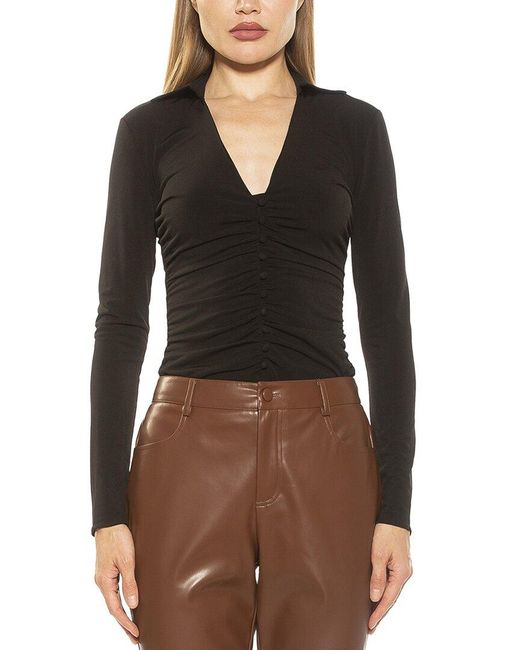 Alexia Admor Black Aliina Shirt