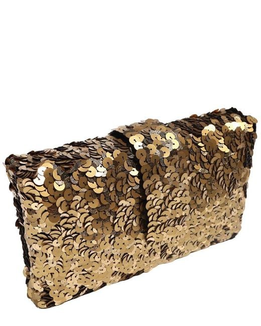 Simitri Metallic Oro Kitsch Clutch