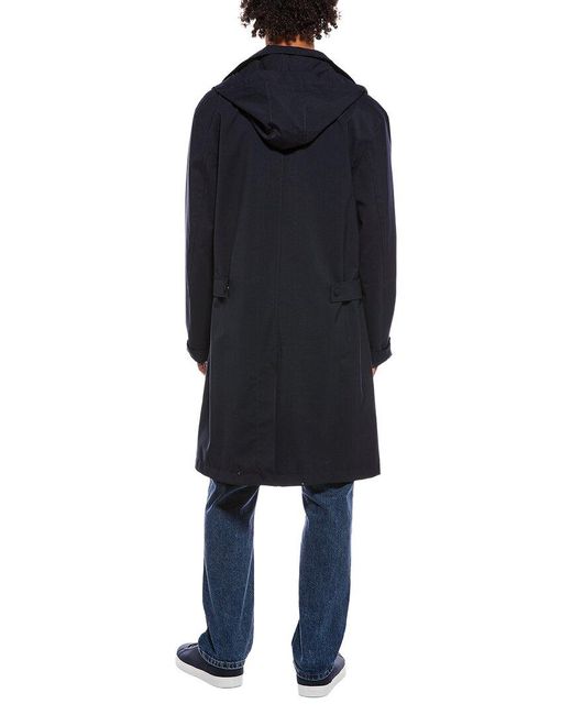 Officine Generale Blue Officine Generale Mayeul Wool-Blend Parka for men