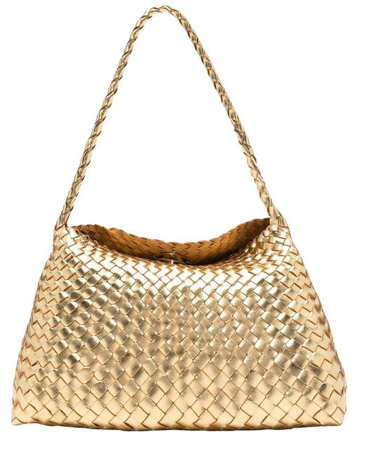 Dragon Diffusion Metallic Santa Maria Leather Tote