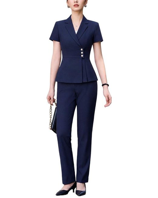 FLORIDA CLOTHING Blue 2Pc Jacket & Pant Set