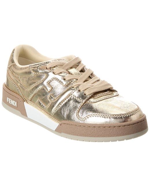 Fendi Natural Match Leather Sneaker