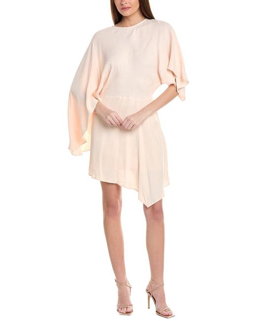 Reiss Natural Christy Cape Mini Dress