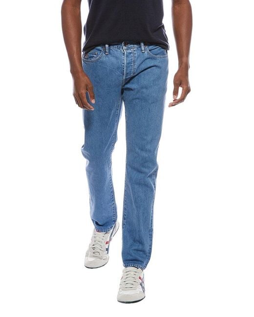 Todd Snyder Blue Dad Wash Slim Fit Jean for men