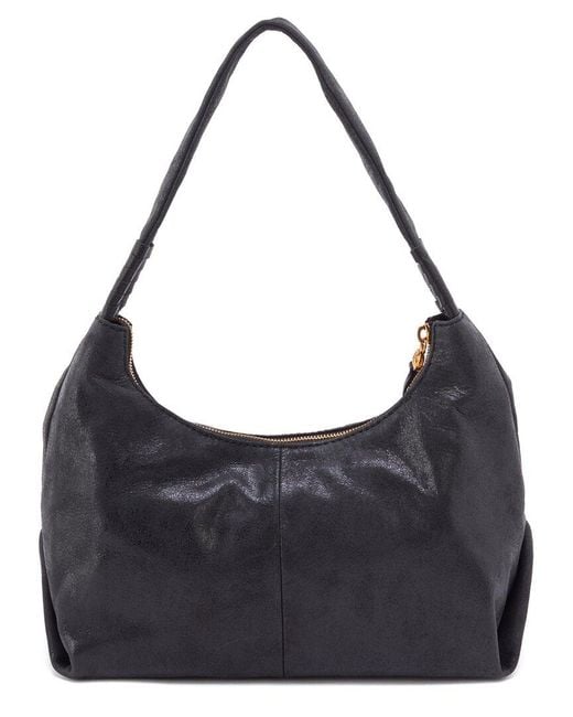 Hobo International Gray Astrid Leather Shoulder Bag