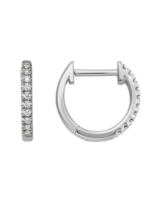 Diamond Select Cuts Metallic 14k Diamond Huggie Earrings 0.1 Ct.