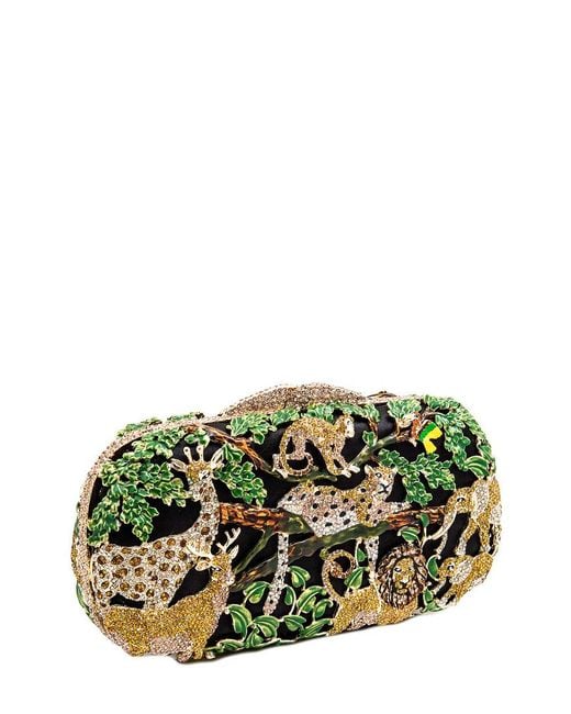 Aquaswiss Green Aqs Crystal Jungle Clutch