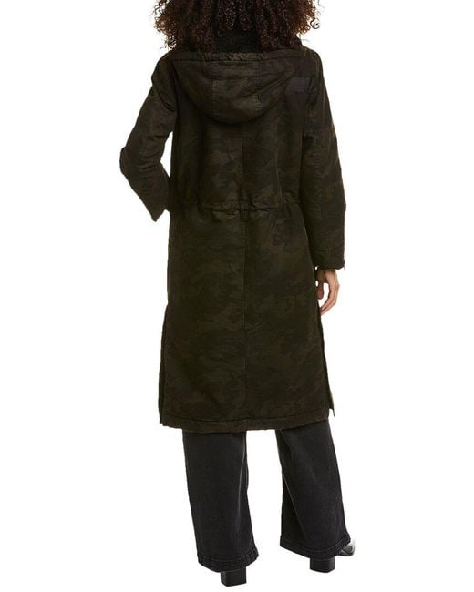 AllSaints Black Indra Camo Parka
